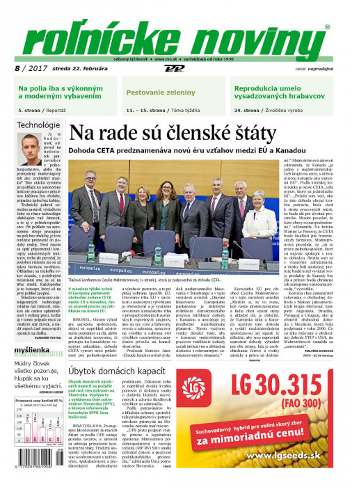 Rolnické noviny 8 / 2017