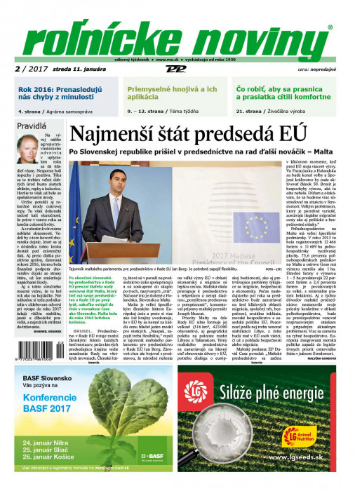 Rolnické noviny 2 / 2017