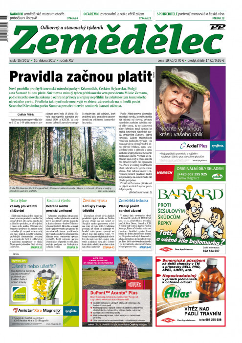 Zemědělec 15 / 2017