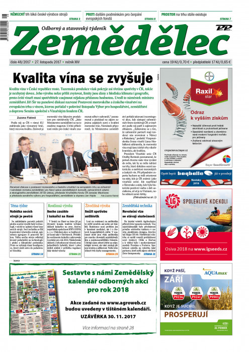 Zemědělec 48 / 2017