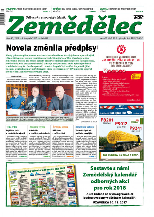 Zemědělec 45 / 2017