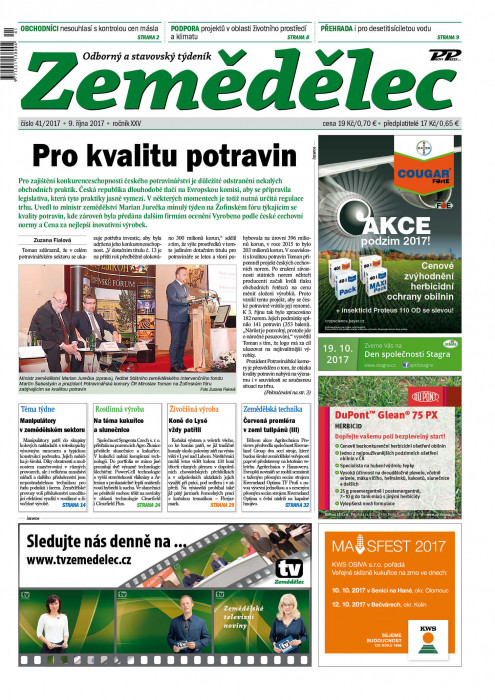 Zemědělec 41 / 2017