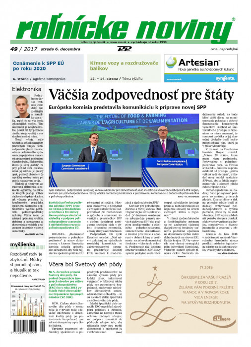 Rolnické noviny 49 / 2017