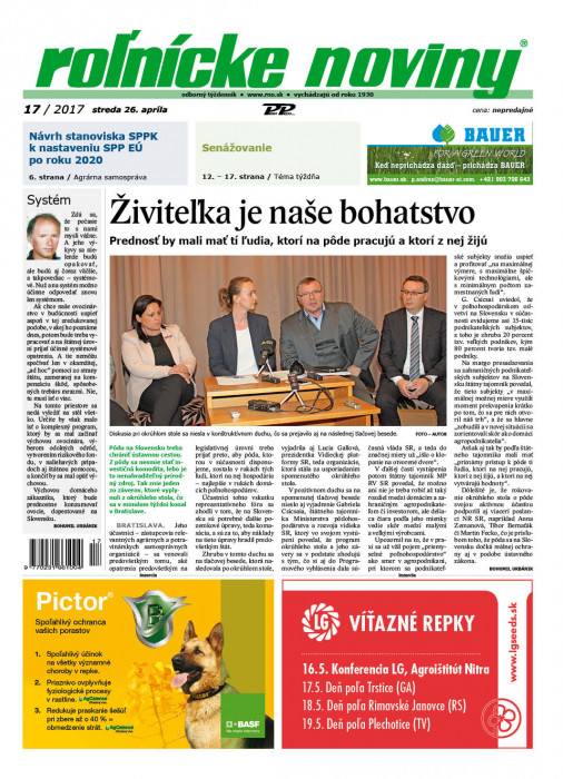 Rolnické noviny 17 / 2017